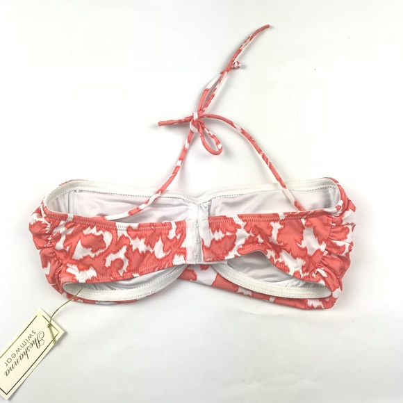 Shoshanna Swim Shoshanna Womens Twist Bandeau Swim Top Poshmark